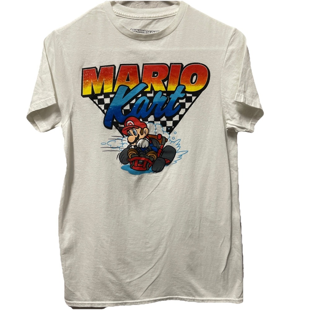 Mario Kart Video Game Graphic Unisex T-shirt Size Small (34-36)